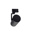 3-faset GU10 skinnespot Madara Slim - Sort, uten lyskilde, til MR11 pære, maks 4W LED