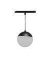5W dimbar SHIFT Smart-Globe P nedhengt kule skinnebelysning ø100 - 165°, CCT, sort, 81.5cm kabel, Zigbee
