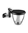 1W Solara Brilo solcelle LED lampe, 3-i-1 - 3.7V, 100lm, CCT, bordlampe, vegglampe og spyd, IP44, sort