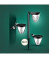 1W Solara Brilo solcelle LED lampe, 3-i-1 - 3.7V, 100lm, CCT, bordlampe, vegglampe og spyd, IP44, sort