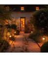 1W Solara Brilo solcelle LED lampe, 3-i-1 - 3.7V, 100lm, CCT, bordlampe, vegglampe og spyd, IP44, sort