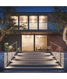 6W Encanta CCT LED fasadelampe - 142lm/W, IP54, sort, 3-i-1 CCT, utendørs vegglampe