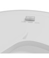 18W Nymphea Black & White taklampe - Ø25cm, IP54, CCT, 130lm/W, sort/hvit kant