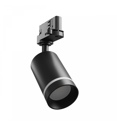 MADARA MINI II 3-faset skinnespot - Sort, GU10, IP20, uten lyskilde