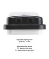 20W ENIGO LED vegglampe med sensor - 130lm/W, 4000K, IP54, bevegelsessensor, utendørs