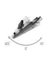 120cm 12-42W OPTIBAR 3-faset skinnespot, RA90 - Justerbar CCT og watt, 125lm/W, 90 grader, 5 års garanti