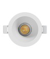 7W Ø9cm Fiale Core indbygningsspot - CCT, hvit, 45 grader, Hull: Ø7,5 cm, Mål: Ø9 cm