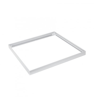 Ramme til 60x60 LED panel - Hurtig samlesett, plast hjørner, hvit kant