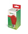 E27 4,9W Rød LED-pære - A50, mattert