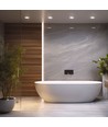 28W DURE 3 MAX LED downlight panel - 121lm/W, IP44 våtrom, Ø23cm, 4000K, 5 års garanti