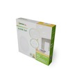 18W Ø22cm Algine 2-i-1 innfellingspanel - 122lm/W, 4000K, hvit kant, rund, innfelling eller påbygging