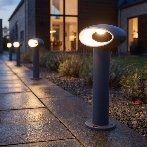 LED Pullert 30 cm 9W IP54 Mørkegrå - 230V, 4000K, inkl. lyskilde