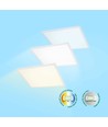 60x60 LED panel, 30W/40W/48W - CCT, 120lm/W, 5 års garanti, hvit kant