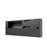 6W Encanta Asymmetric CCT vegglampe - IP54, sort, 750lm, 3 lysfarger, fasade/utendørs