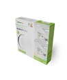 24W Nymphea Black & White taklampe - CCT, 130lm/W, IP54, Ø32cm, hvit/sort kant