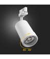 20W PAVA BASIC skinnespot - CCT, 20-45° spredning, 111lm/W, hvit, IP20