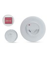 18W Nymphea Proxi PIR - IP54, Ø30cm, 30x6cm, 120°, rund, hvit