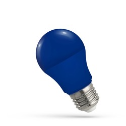 E27 LED Restsalg: 5W farvet LED pære - A50, blå, 230V, E27