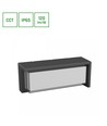 20W Verto Block CCT vegglampe - 120lm/W, IP65, sort, justerbar lysfarge, fasadebelysning