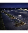 200W LED lyskaster - IP66, IK08, sort, nøytral hvit