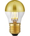 E27 4W dimbar LED kronepære - Topforspeilet gull, G45, 2500K
