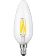 E14 4W dimbar LED filament kronelys - C45, 2200K, 320lm, klart glass
