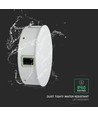 V-Tac 4W LED vegglampe - IP65, hvit, rund, 4-veis lys, 4000K, inkl. lyskilde