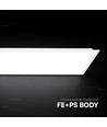 120x30 bakbelyst LED-panel, 40W - 120lm/W, CREE-chip, 6 års garanti, hvit kant