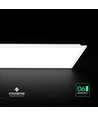 120x30 bakbelyst LED-panel, 40W - 120lm/W, CREE-chip, 6 års garanti, hvit kant