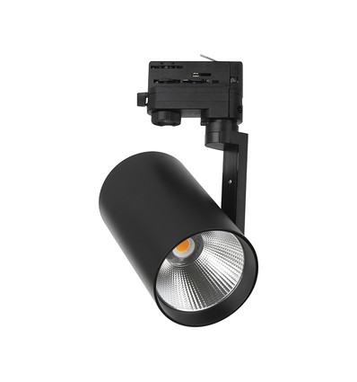 V-Tac 20W 3-fas skinnespot - CREE chip, 4000K, Sort, 6 års garanti