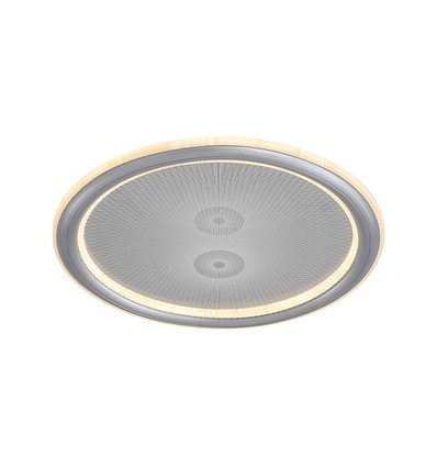 V-Tac 50W LED taklampe dimbar - CCT 3-i-1, grå, inkl. fjernkontroll