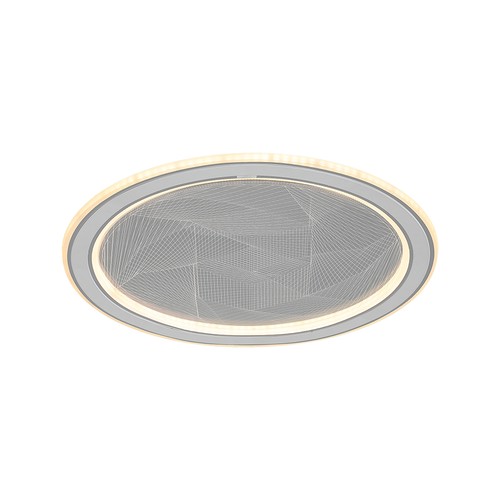 50W LED taklampe - CCT, dimbar, grå, inkl. fjernkontroll