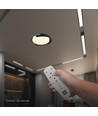 48W LED taklampe med fjernkontroll - 3-i-1 CCT, dimbar, Ø50cm, sort/grå design