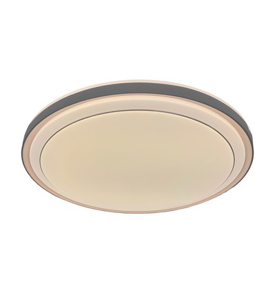 V-Tac 30W/60W/30W Designer taklampe - CCT, dimbar, brun kant, inkl. fjernkontroll