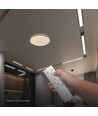 V-Tac 60W LED taklampe med fjernkontroll - 3-i-1 CCT, dimbar, grå kant, designer domelight