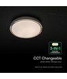 V-Tac 30W/60W/30W LED taklampe med tre-look - 3-i-1 CCT, fjernkontroll