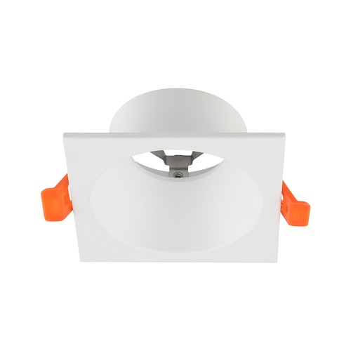 V-Tac GU10 innfellingsspot - Firkantet, hvit, Deep Anti Glare, uten lyskilde