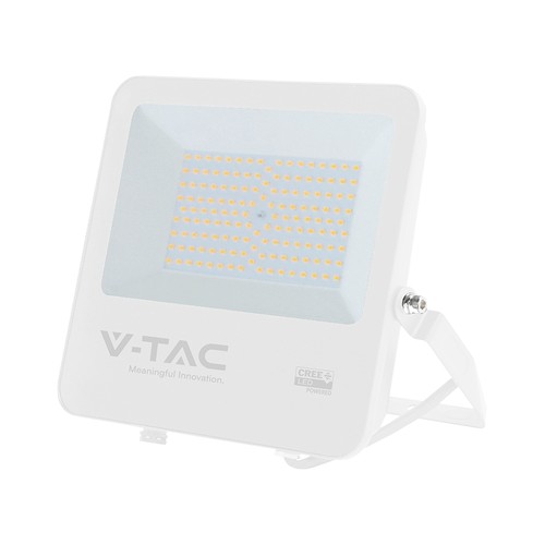 100W LED lyskaster - 135lm/W, IP65, hvitt hus, 6 års garanti, CREE chip