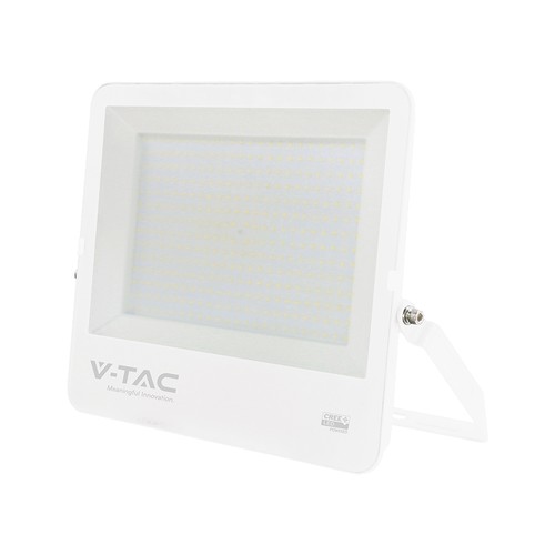 300W LED lyskaster - 135lm/W, IP65, hvitt hus, 6 års garanti, CREE Chip