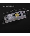 36W / 24V DC strømforsyning for LED-striper - 1,5A, IP20, Slim