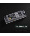 60W / 24V DC Slim strømforsyning for LED-striper - 2,5A, IP20