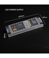 150W / 24V DC strømforsyning til LED-strips - 6.25A, IP20, Slim design