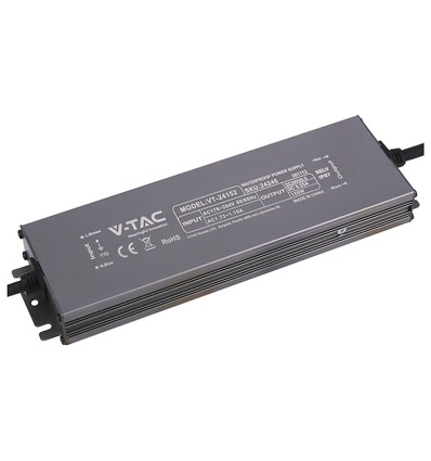 150W / 24V DC strømforsyning til LED-strips - 6.25A, IP67 vanntett