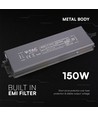 150W / 24V DC strømforsyning til LED-strips - 6.25A, IP67 vanntett