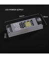 36W / 12V DC Slim strømforsyning for LED-striper - 3A, IP20