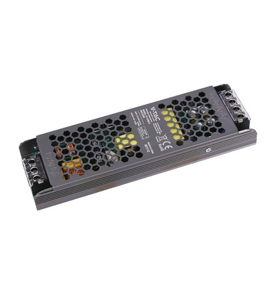 200W / 12V DC strømforsyning for LED-striper - 16,5A, IP20, Slim