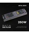 250W / 12V DC strømforsyning til LED-strips - 20.83A, IP20, Slim design