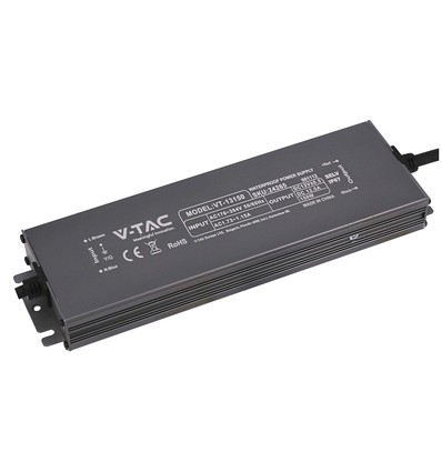 150W / 12V DC strømforsyning - 12.5A, IP67 vanntett