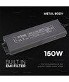 150W / 12V DC strømforsyning - 12.5A, IP67 vanntett