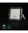 30W Solara CCT LED-lyskaster med solcelle - 6.4V, IP65, sort, fjernkontroll, CCT-fargebytte, inkl. batteri